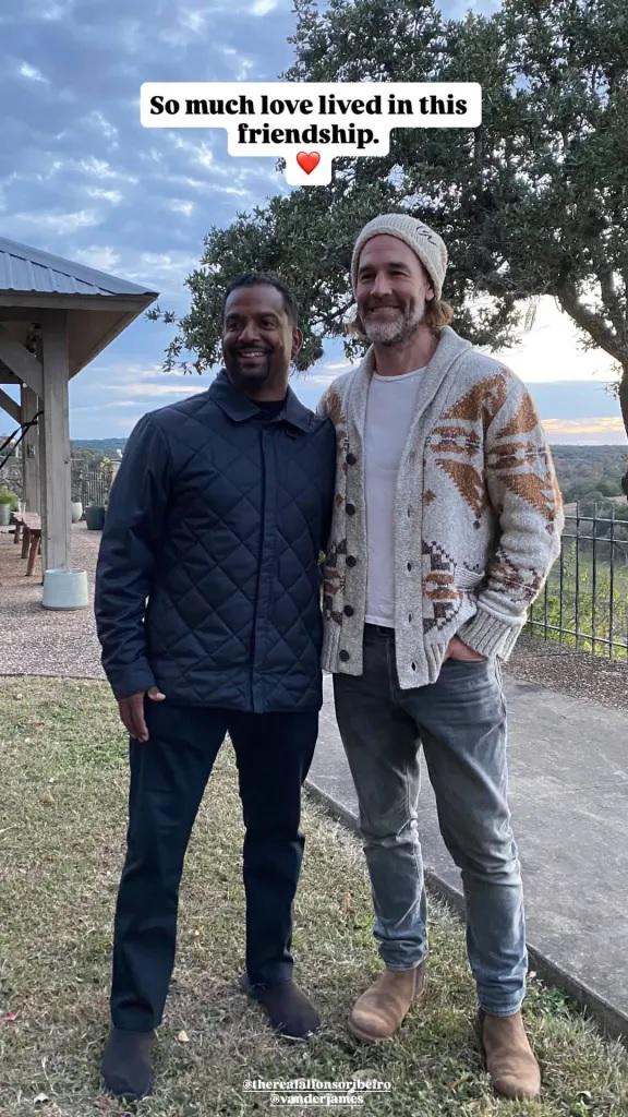 Alfonso Ribeiro y la desgarradora foto de su despedida de James Van Der Beek