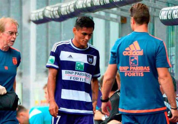 Nájar se lesionó en el clásico de Bélgica