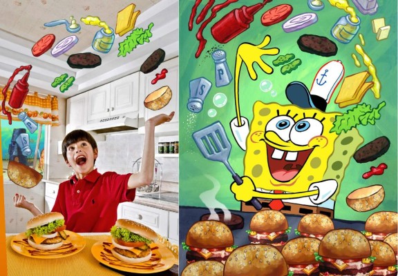 Prepara unas cangreburger al estilo Bob Esponja