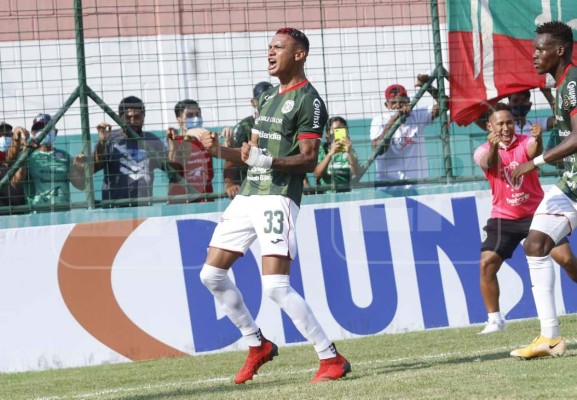 Kervin Arriaga se luce con golazo en su regreso a la titularidad con Marathón