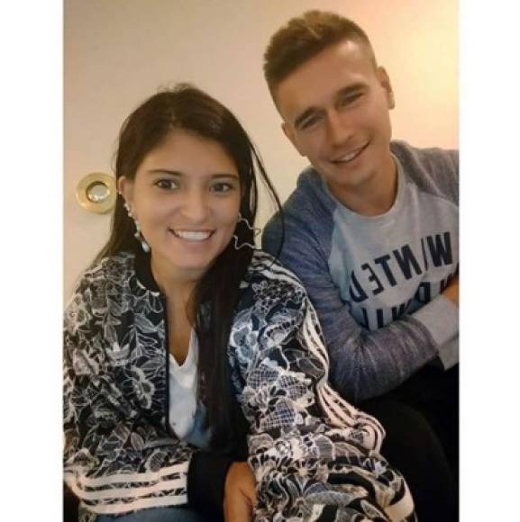 Ella es la novia del jugador de Motagua, Germán Mayenfisch, quien llegó en esta temporada al equipo azul.