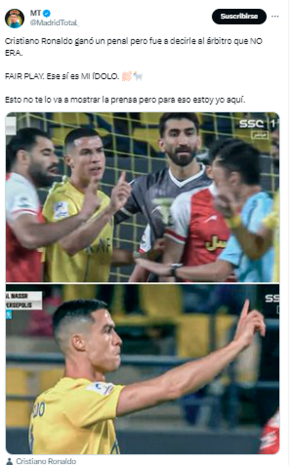 Muchos aplaudieron el gesto de Cristiano Ronaldo y la acción le ha dado la vuelta al mundo.