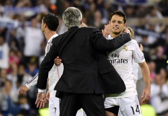 Ancelotti alaba a Chicharito: 'Nunca ha bajado los brazos'