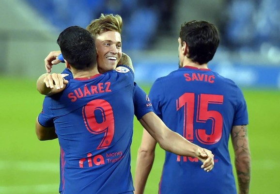 El Atlético, más líder de la Liga Española tras superar a domicilio a la Real Sociedad