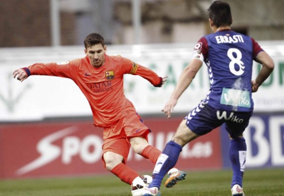 Espectacular jugada a lo 'playstation' de Messi