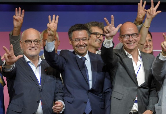 Josep Maria Bartomeu, elegido presidente del Barcelona por goleada