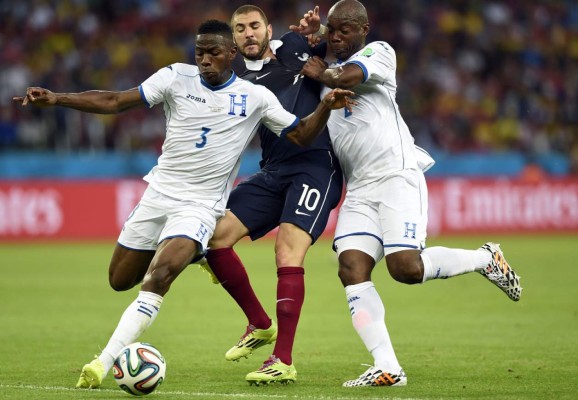 Las mejores fotografías del partido Honduras-Francia