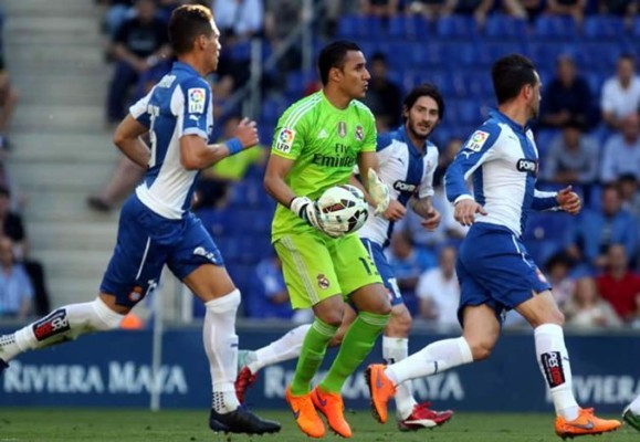 Video: Garrafal error de Keylor Navas que propició gol del Espanyol