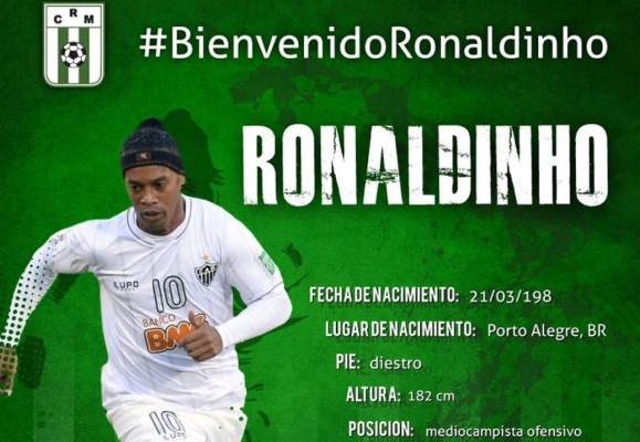 Racing uruguayo anunció fichaje de Ronaldinho y aclaró que es un chiste