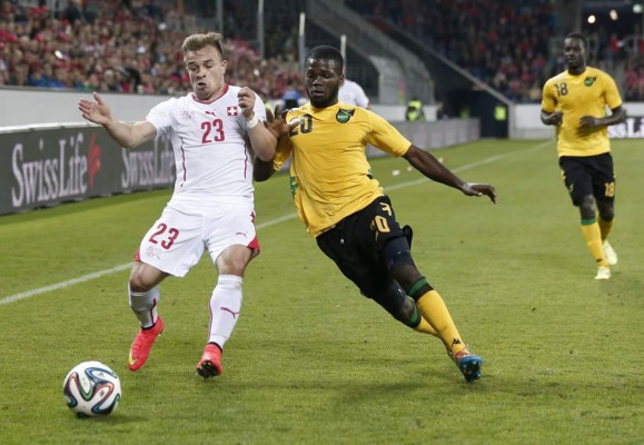 Suiza sufre para derrotar a Jamaica en amistoso
