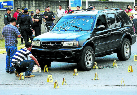 Sicarios acribillan a inspector de la Policía en San Pedro Sula