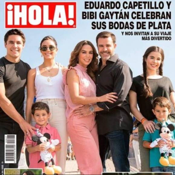 Este 2019 Eduardo Capetillo y Biby Gaytán decidieron festejar sus 25 años de casados con un viaje junto a sus cinco hijos festejaron en Disney.