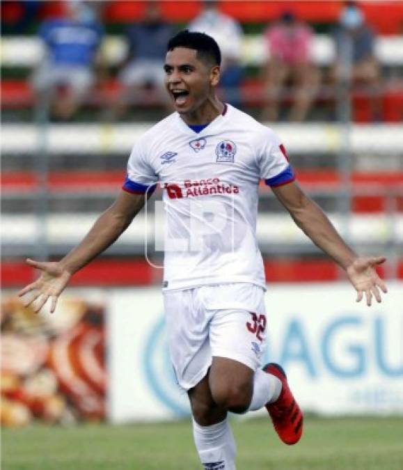 Carlos Pineda anotó el primer gol del Olimpia en este campeonato y lo celebró de manera eufórica. Así lo gritó.