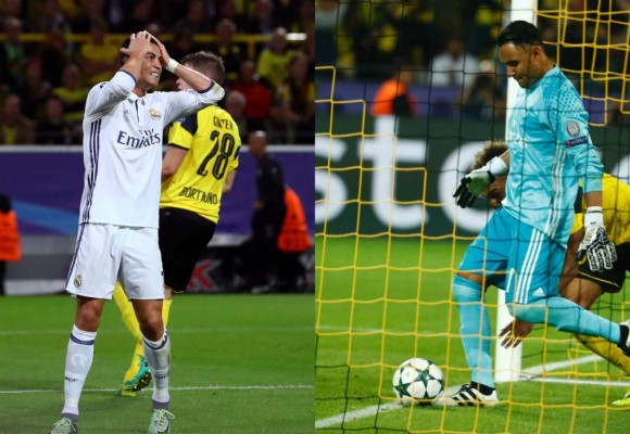 Cristiano Ronaldo se enfadó por el error de Keylor y así reaccionó