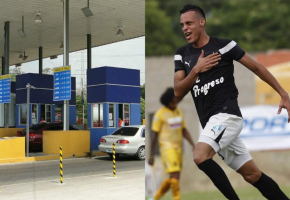 Ángel Tejeda celebró su gol protestando contra el peaje