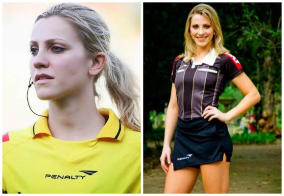 La árbitro más bella y sexy de Brasil desata euforia en las redes