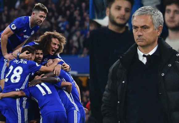 Chelsea destrozó al United en el regreso de Mourinho a Stamford Bridge