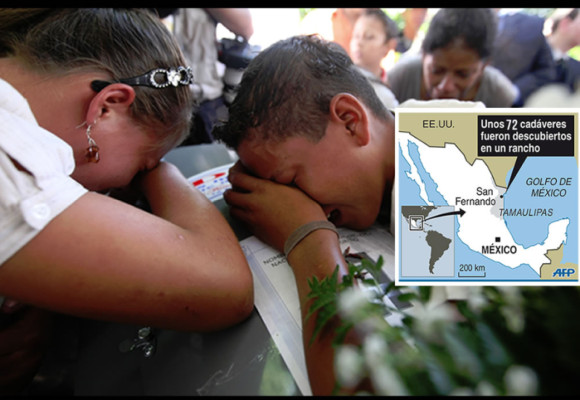 Denuncian negligencia en investigación de matanza de 72 migrantes en México