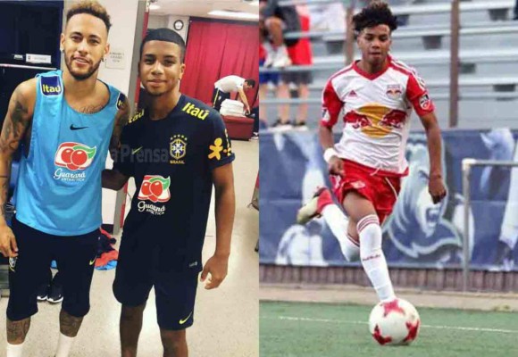 Futbolista hondureño entrenó con la selección de Brasil