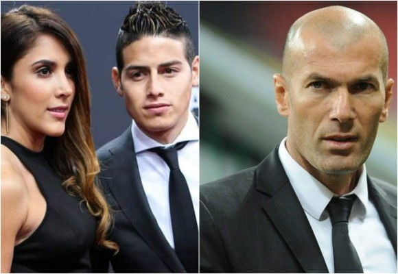 El dardo de la mujer de James a Zidane tras dejarlo fuera de la final