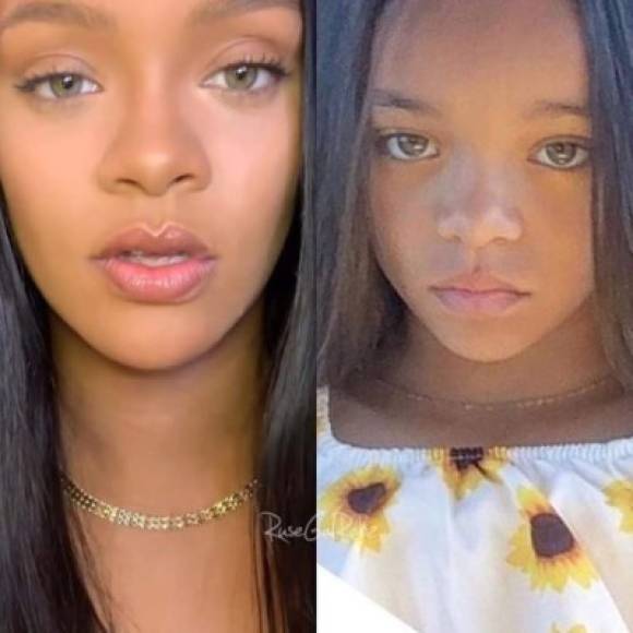 Fotos: Rihanna descubre en Instagram a una niña idéntica a ella y queda atónita