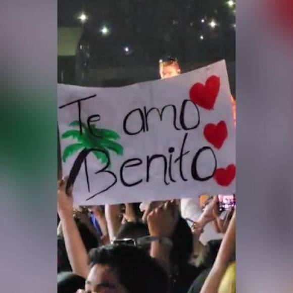 Los fans le demostraron su amor al intérprete puertorriqueño. 