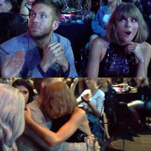Taylor Swift con su amado Calvin Harris.
