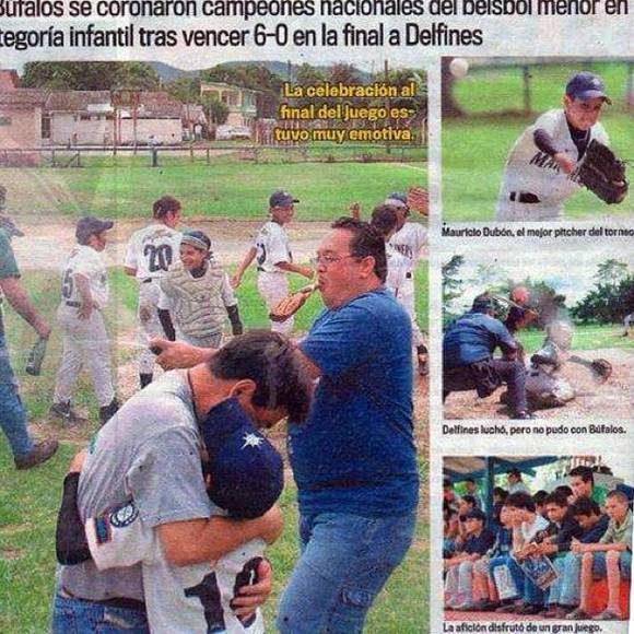 Mauricio Dubón destacaba ya en los periódicos de Honduras a su corta edad por sus participaciones en los torneos de béisbol del país.