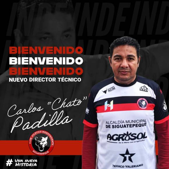 El Atlético Independiente de la Liga de Ascenso anunció a Carlos “Chato” ´Padilla como su nuevo Director Técnico para el 2023.