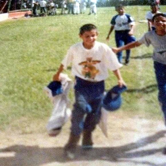 El deportista disfrutó mucho de su niñez en San Pedro Sula.