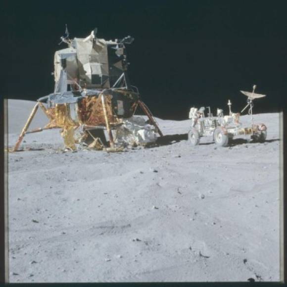 Neil Armstrong tomó la mayor parte de las fotografías sobre la superficie lunar.