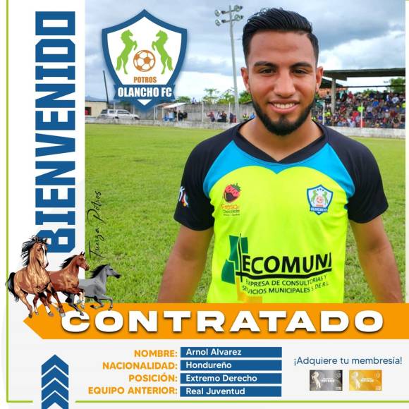 Los Potros del Olancho FC anunciaron el fichaje del extremo hondureño Arnol Álvarez. El jugador formó parte en su momento del Motagua.
