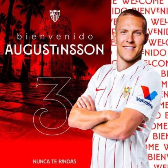 El Sevilla hizo oficial el fichaje de Ludwig Augustinsson. El lateral izquierdo sueco, procedente del Werder Bremen alemán, es el cuarto refuerzo del equipo de Julen Lopetegui después de firmar un contrato por cuatro campañas, informó este domingo el club andaluz. La operación se ha cerrado en 5,5 millones de euros.