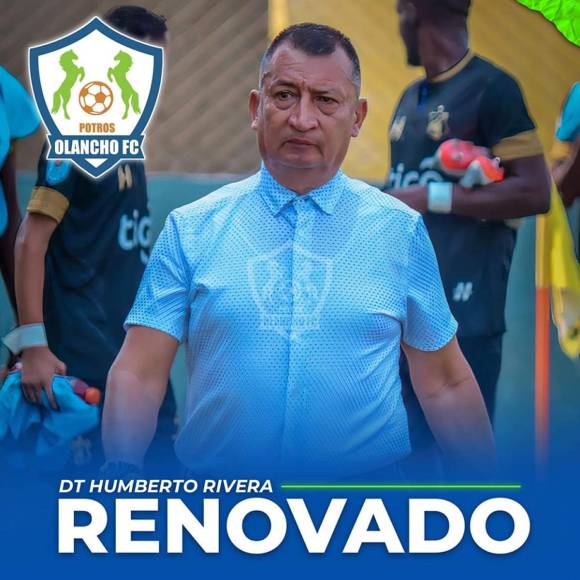 Humberto Rivera - Los Potros del Olancho FC hicieron oficial la renovación del entrenador para la próxima temporada para dirigir en el Torneo Apertura 2023 y Copa Centroamericana de la Concacaf.