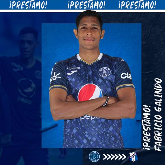 Motagua anunció el adiós del defensor Fabricio Galindo. Llega cedido a préstamo al Honduras Progreso.