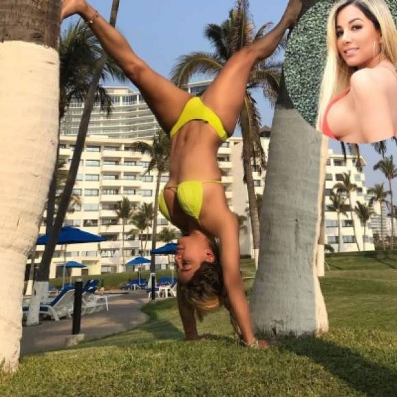 La modelo y actriz Aleida Núñez mostró su agilidad en la playa.