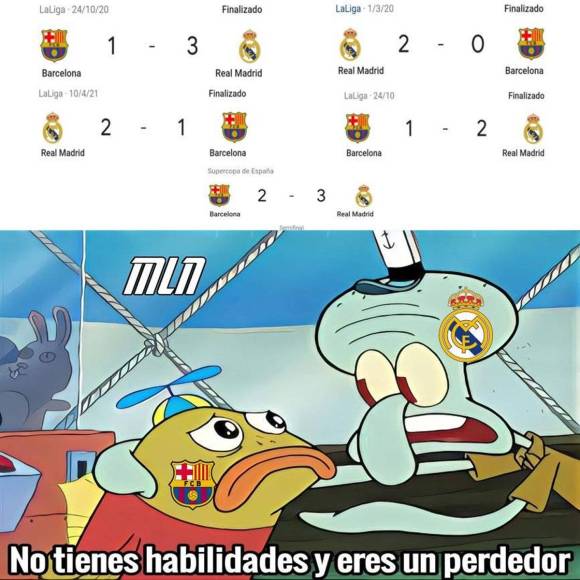 Los memes se burlan del Barcelona tras perder ante Real Madrid en Supercopa de España