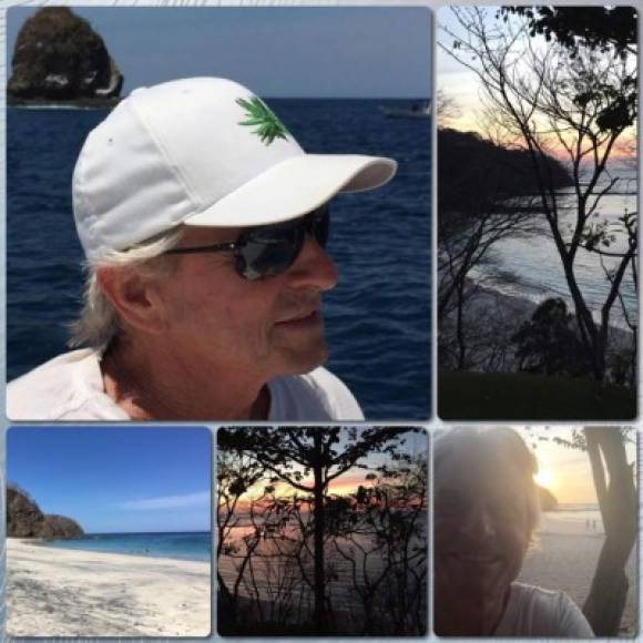 Michael Douglas ha compartido varias imágenes de la belleza de Roatán.