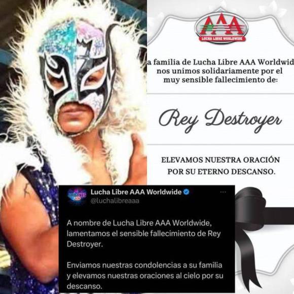 La comunidad de la lucha libre está de luto y fue Adolfo Tapia Ibarra, conocido como LA Park, quien confirmó la muerte de Rey Destroyer.