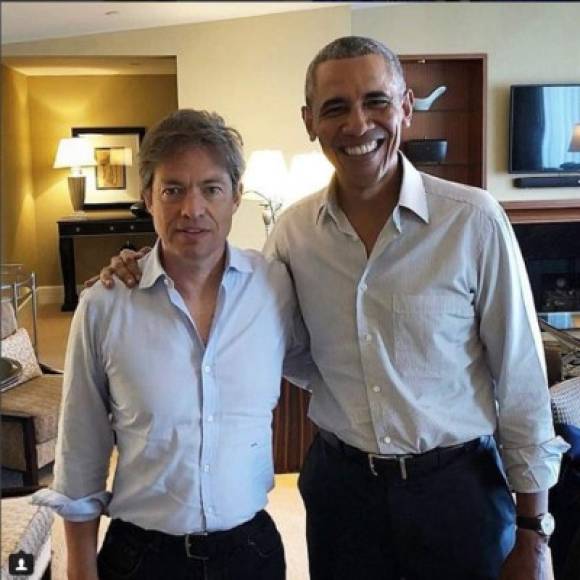 En la imagen, Nicolas Berggruen junto al expresidente estadounidense Barack Obama.