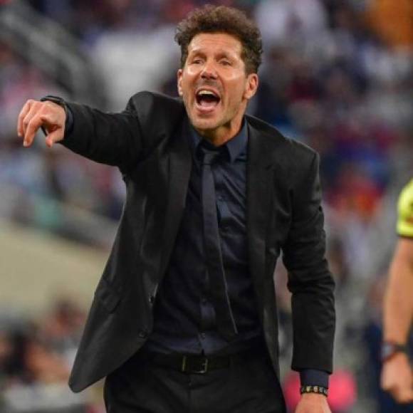 Diego Pablo Simeone firmará en los próximos días una renovación de su contrato con el Atlético por la cual amplía su vinculación con el conjunto rojiblanco hasta el 30 de junio de 2024. Foto AFP