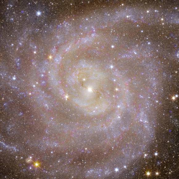 También se mostró otra imagen de la galaxia espiral IC 342, apodada como la “galaxia oculta”, y Euclid ha descubierto “información crucial sobre las estrellas de esta galaxia, que es similar a nuestra vía Láctea”.