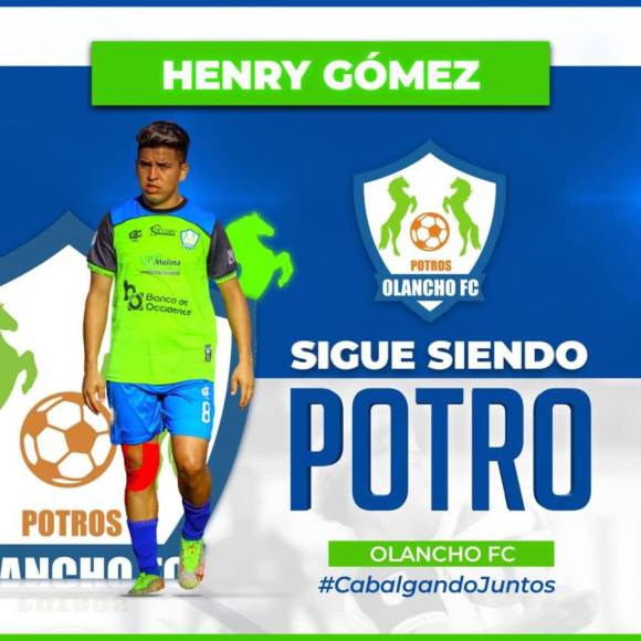 Los Potros del Olancho FC anunciaron la renovación del centrocampista Henry “Cachita” Gómez. El mediocampista había estado vinculado en Motagua.