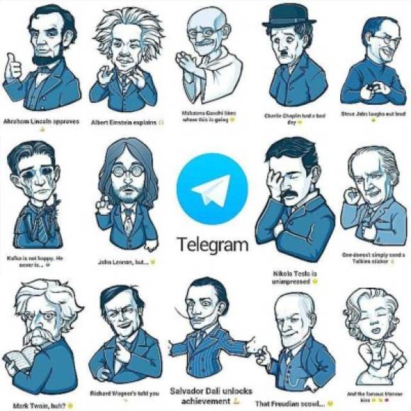 Telegram ofrece la posibilidad de usar calcomanías, pero si el usuario lo desea, puede creas las suyas propias. Para eso hay que utilizar un bot (@stickers). El usuario sigue las instrucciones y sube un archivo en formato PNG de 512 x 512 pixeles.