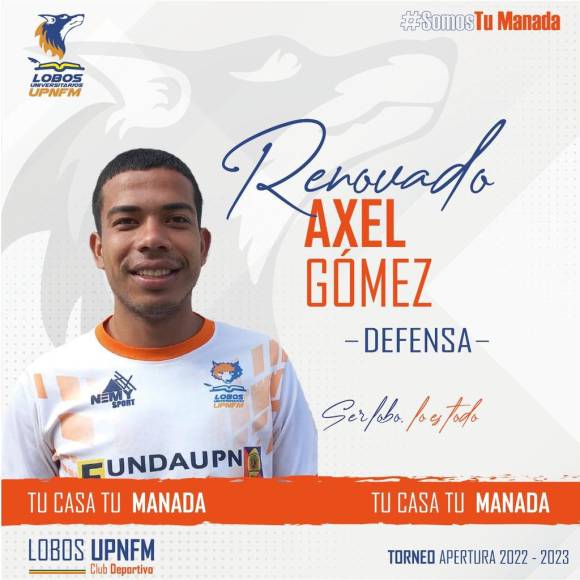 Axel Gómez: Formó parte del Mundial Sub-20 de Polonia y recientemente fue renovado por los Lobos de la UPN.