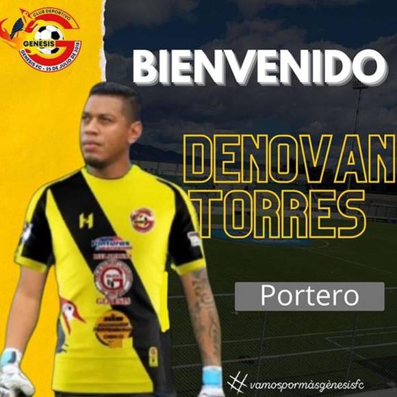 Denovan Torres - El Génesis FC de Comayagua anunció la contratación del experimentado portero hondureño, quien defendió el arco de la UPN la temporada pasada.