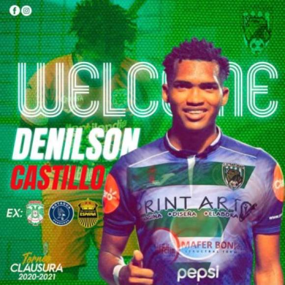 El defensa Denilson Castillo, ex del Marathón, Motagua y Real España, fue fichado por el San Juan de la Segunda División.