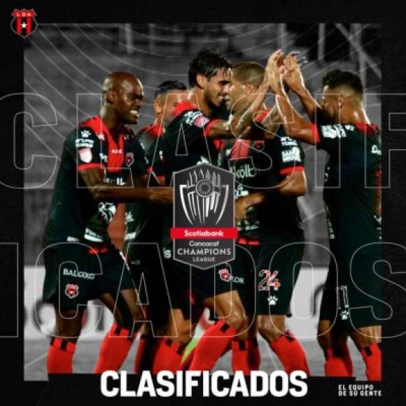 Liga Deportiva Alajuelense (Costa Rica) - El equipo tico, donde juega el hondureño Alex López, logró el boleto directo tras eliminar al Real Estelí en la Liga Concacaf.