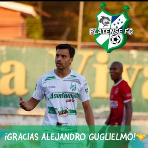 Alejandro Guglielmo: El mediocampista argentino se marcha del Platense de Puerto Cortés.