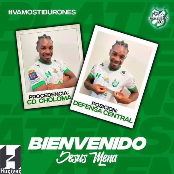El Platense de la Liga de Ascenso confirmó el fichaje del defensor central Jesús Mena, llega procedente del Atlético Choloma. 